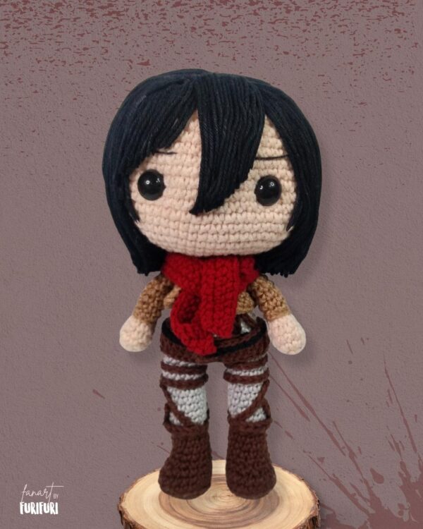 Mikasa Ackerman - Receita de Amigurumi - Image 3