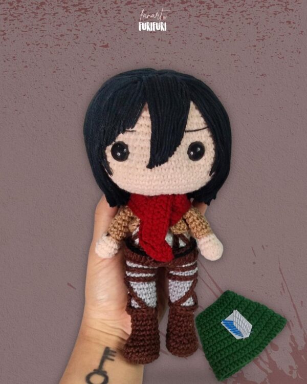 Mikasa Ackerman - Receita de Amigurumi - Image 5