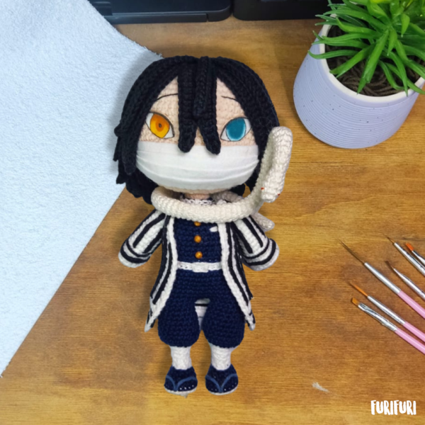 Iguro Obanai - Receita de Amigurumi - Image 5