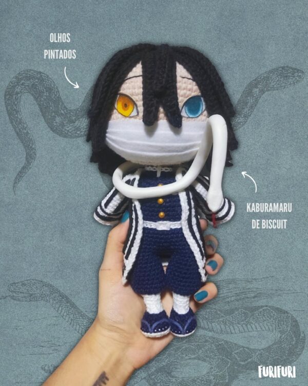 Iguro Obanai - Receita de Amigurumi - Image 4