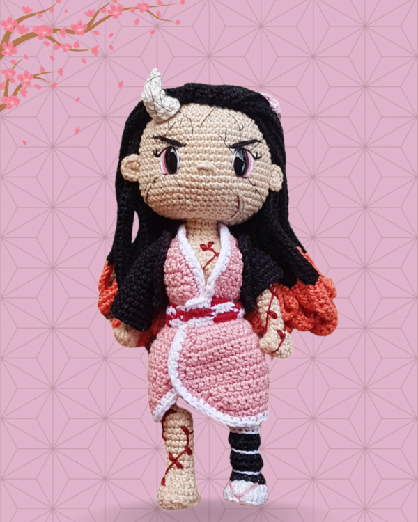 Nezuko Oni - Receita de Amigurumi