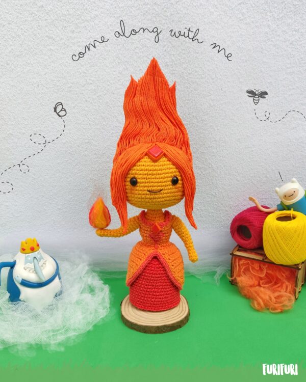 Princesa de Fogo - Receita de Amigurumi - Image 2