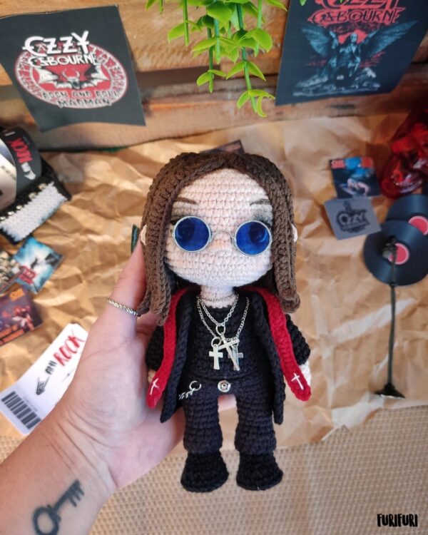 Ozzy Osbourne - Receita de Amigurumi - Image 3