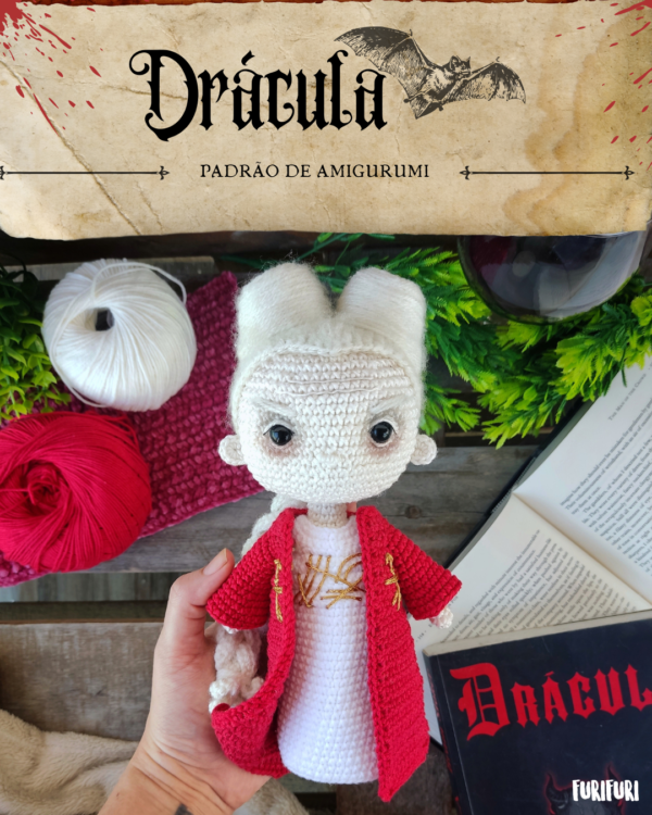 Drácula - Receita de Amigurumi