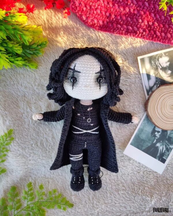 Eric Draven (O Corvo) - Receita de Amigurumi - Image 7