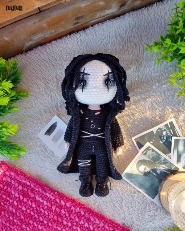 Eric Draven (O Corvo) - Receita de Amigurumi - Image 6